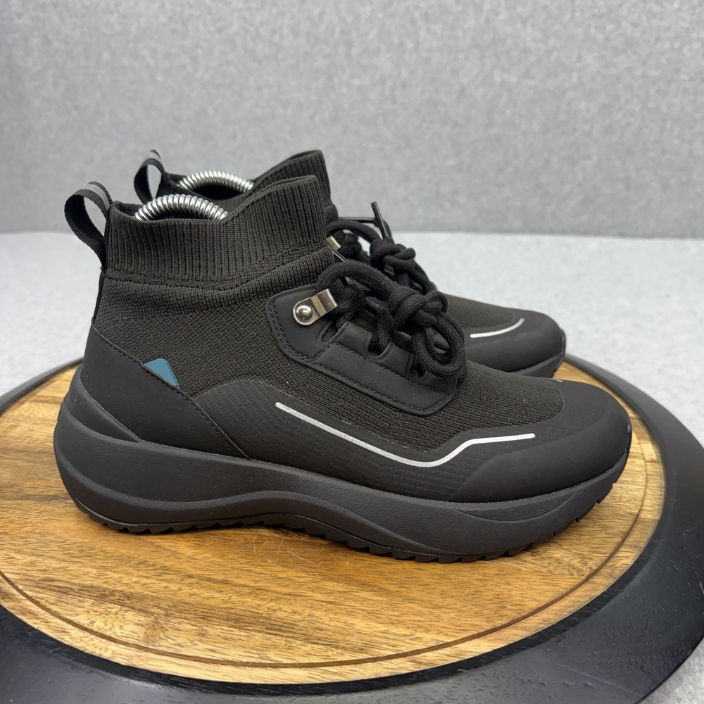Vessi Stormburst High Top Men's 6 Women's 7.5 Waterproof Shoes Hiking Black